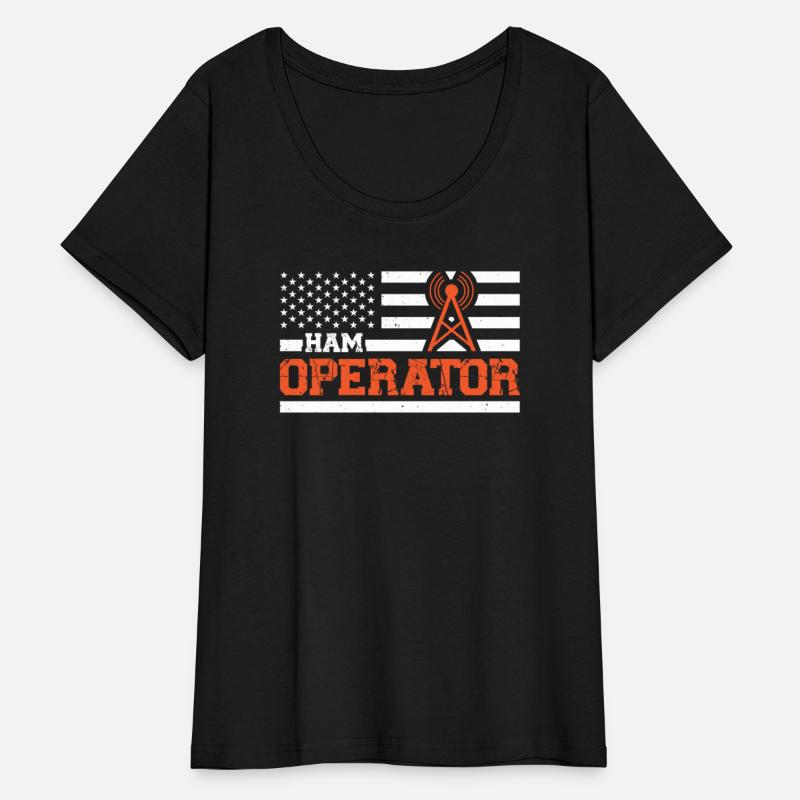 Ham Operator USA Flag Moderator Radio Gift