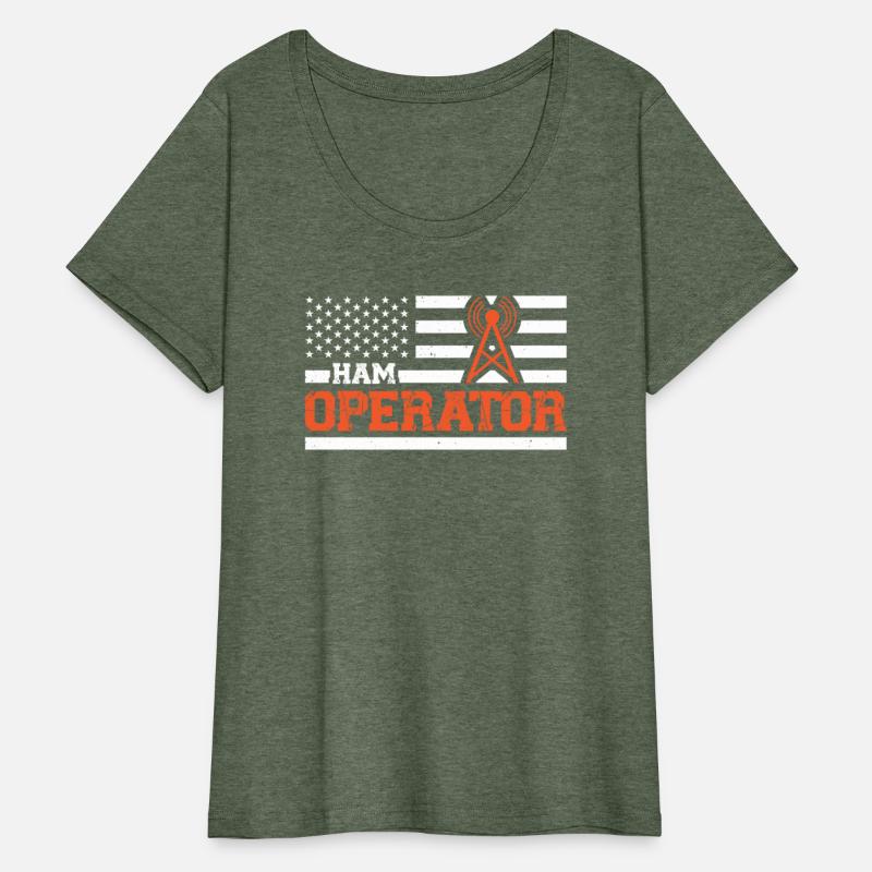 Ham Operator USA Flag Moderator Radio Gift