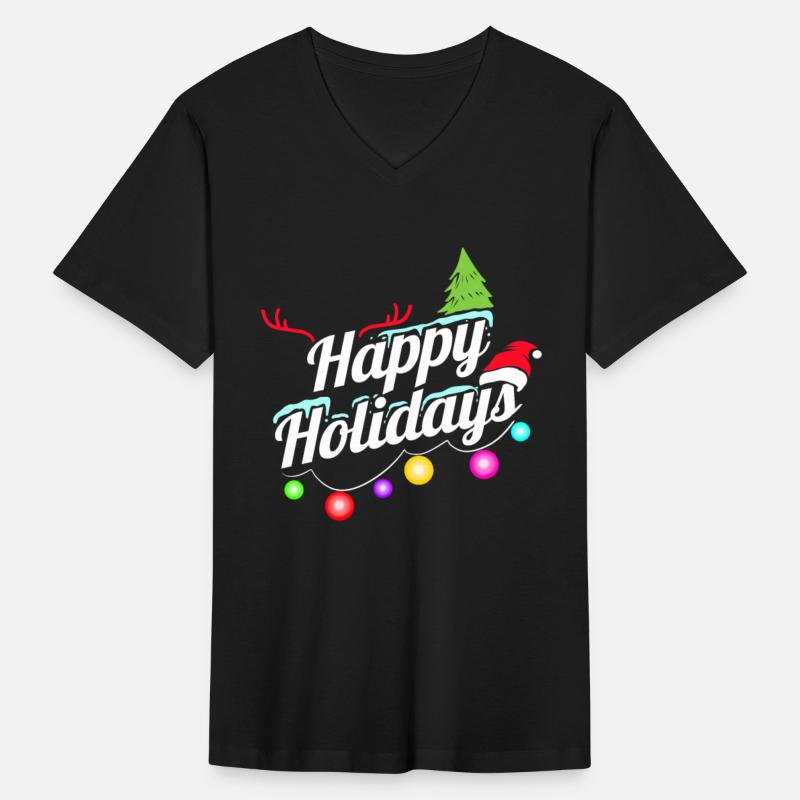 Happy Holidays Fairy Lights Logo For Christmas