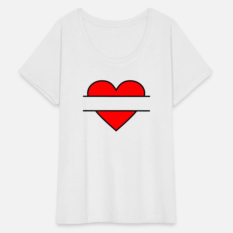 Heart for name tag red
