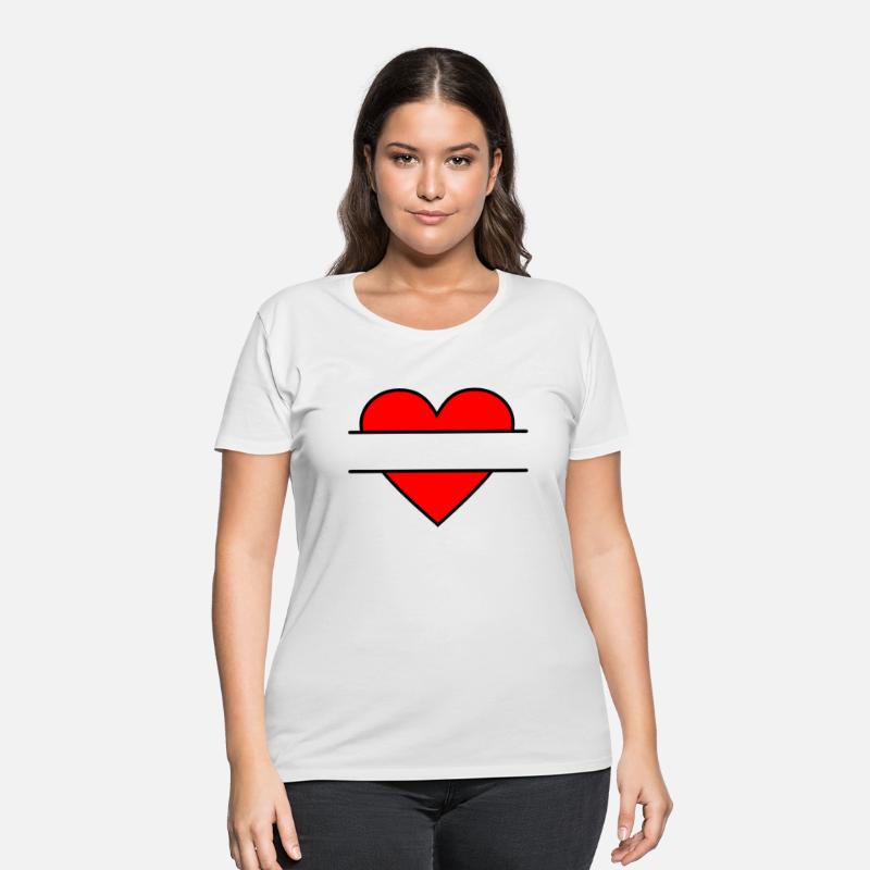 Heart for name tag red