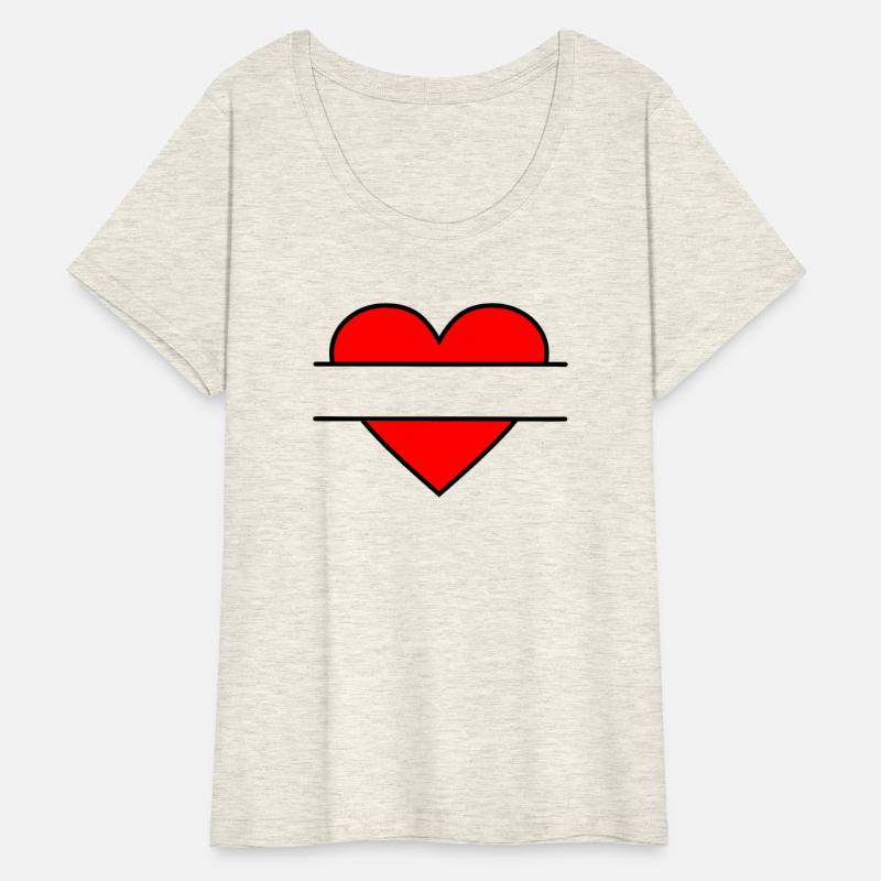 Heart for name tag red