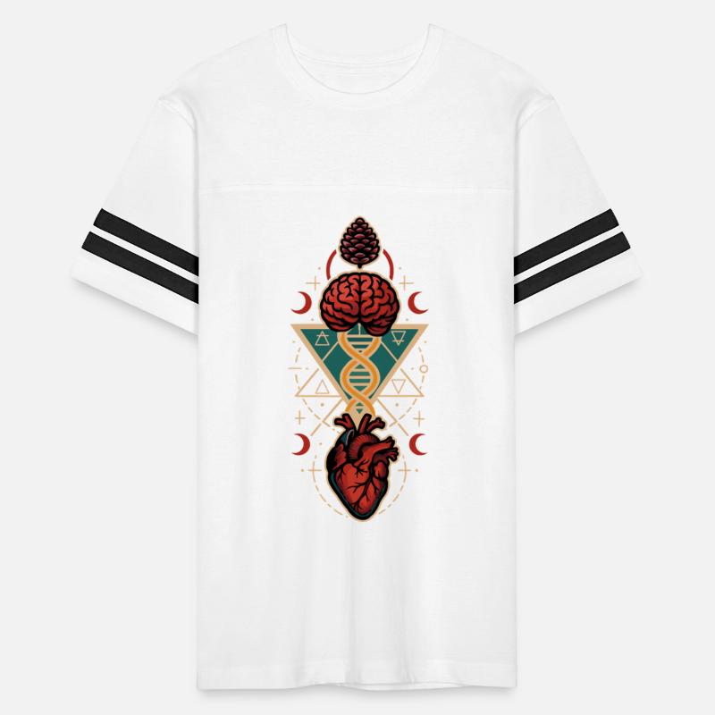 Heart Mind Pinecone DNA Sacred Geometry Art