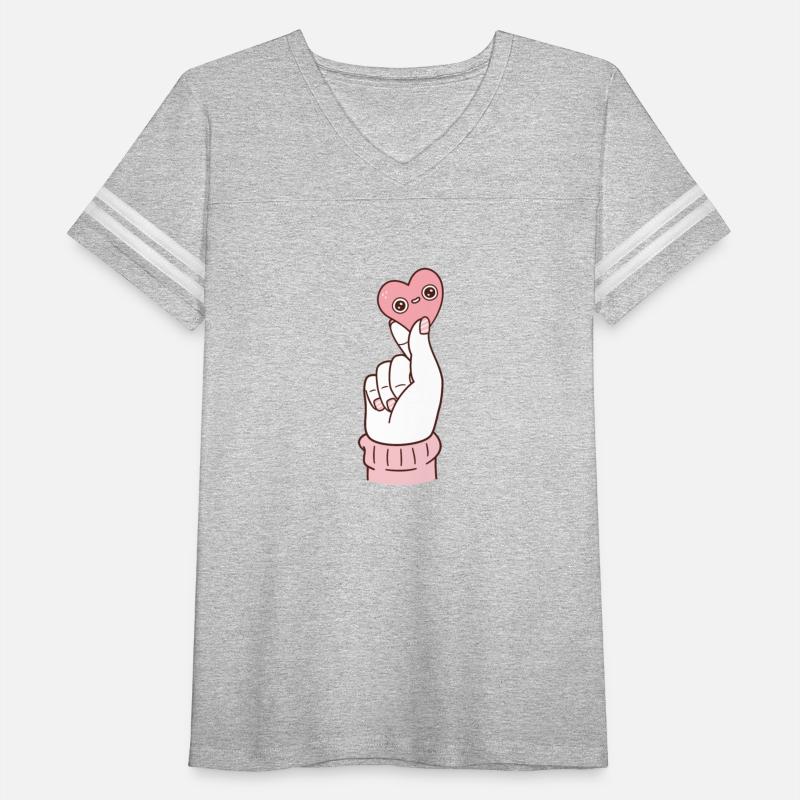 Heart On Finger Pink