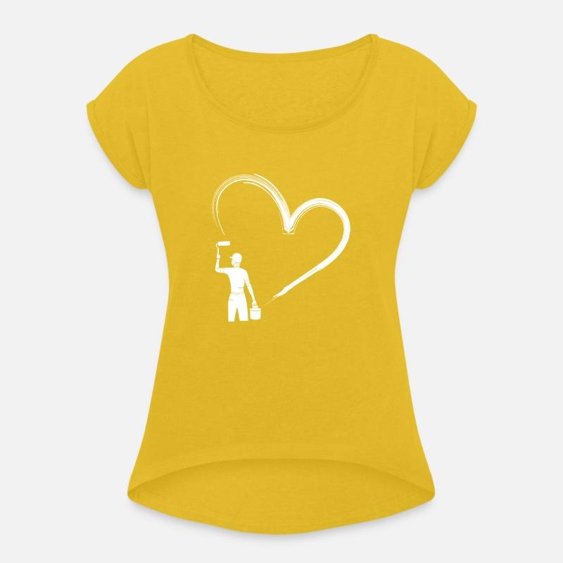 Heart Painter with Love Brush Stroke Art