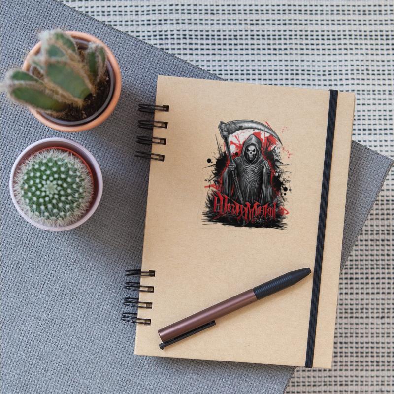 Heavy Metal Reaper with Scythe Graphic