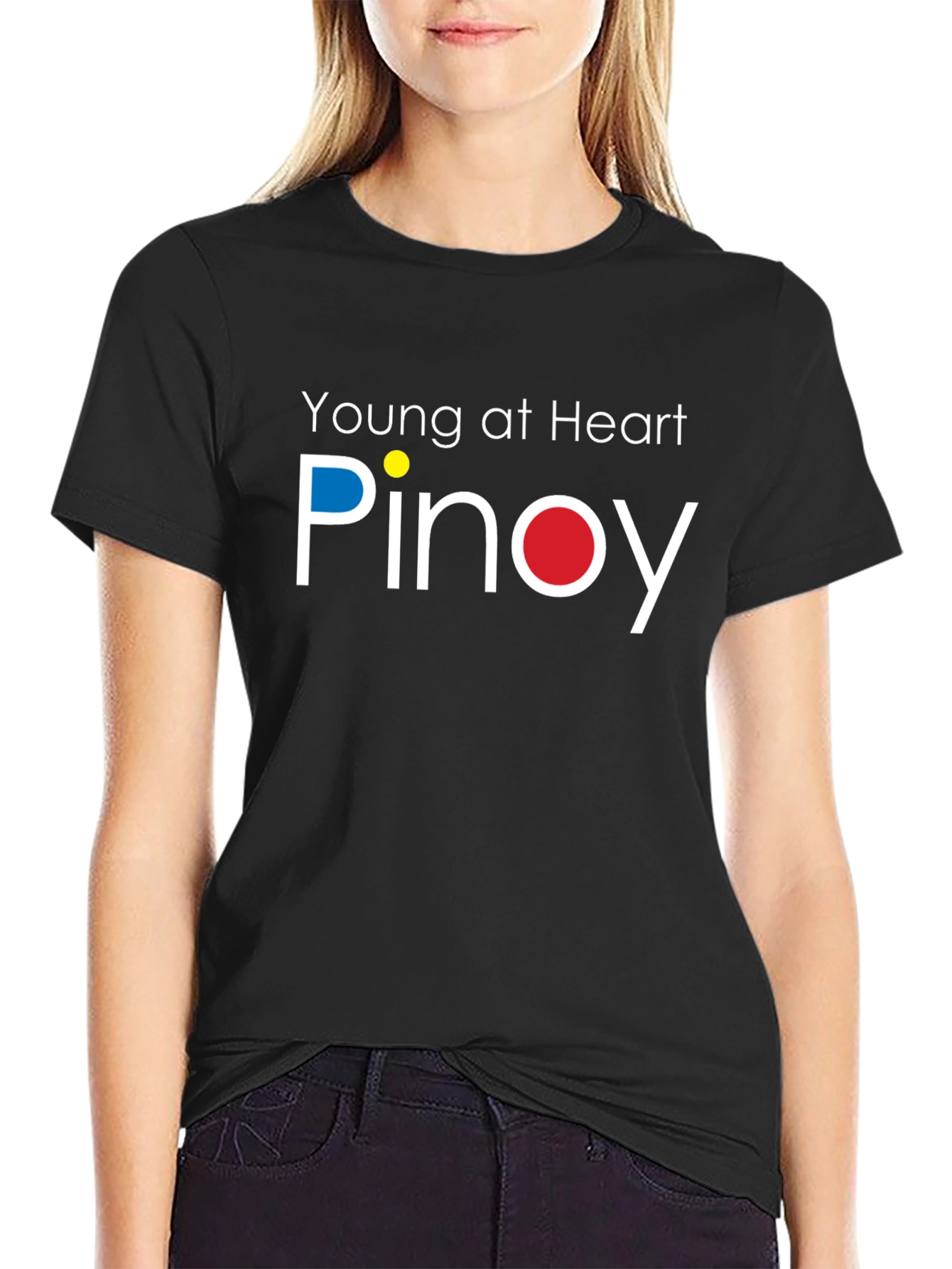 Young at Heart Pinoy Black Tee
