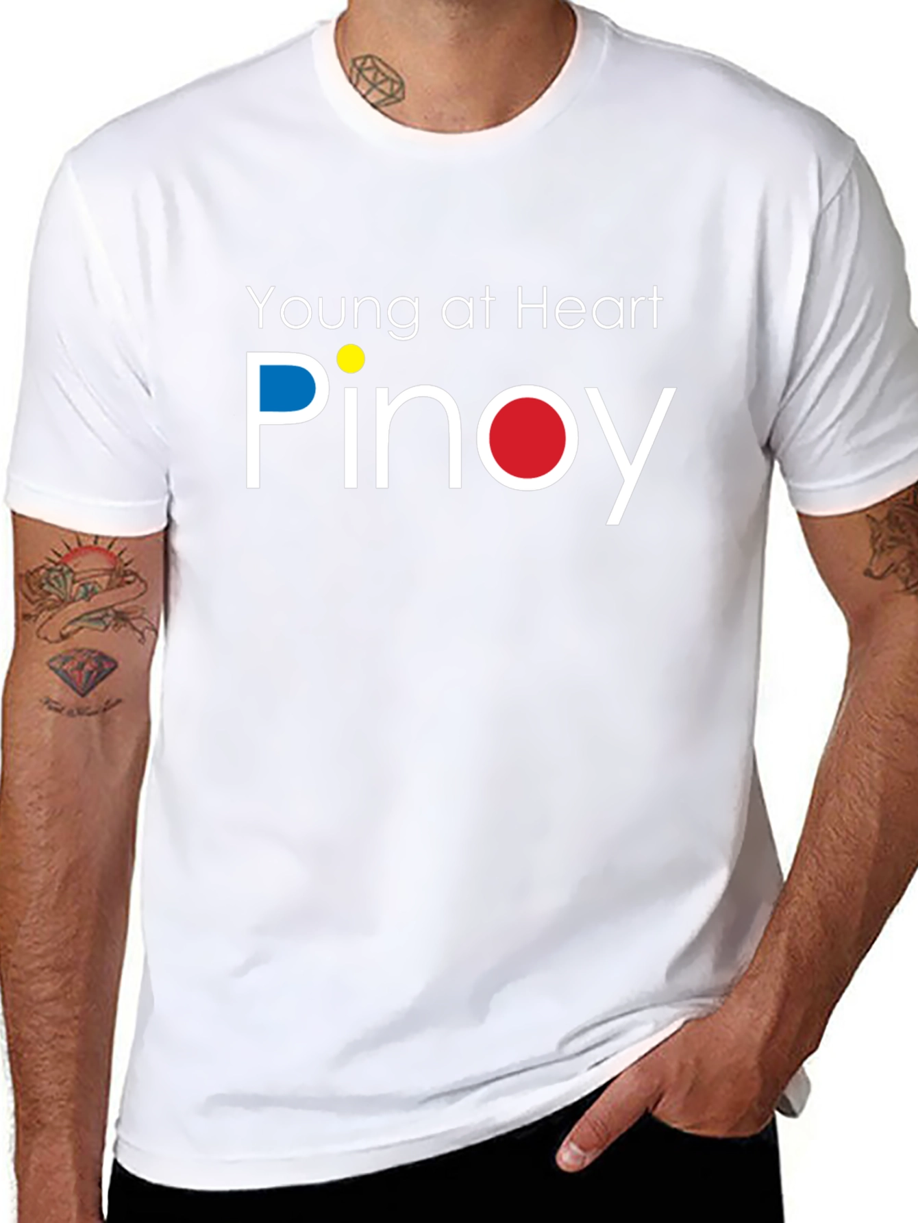 Young at Heart Pinoy Black Tee