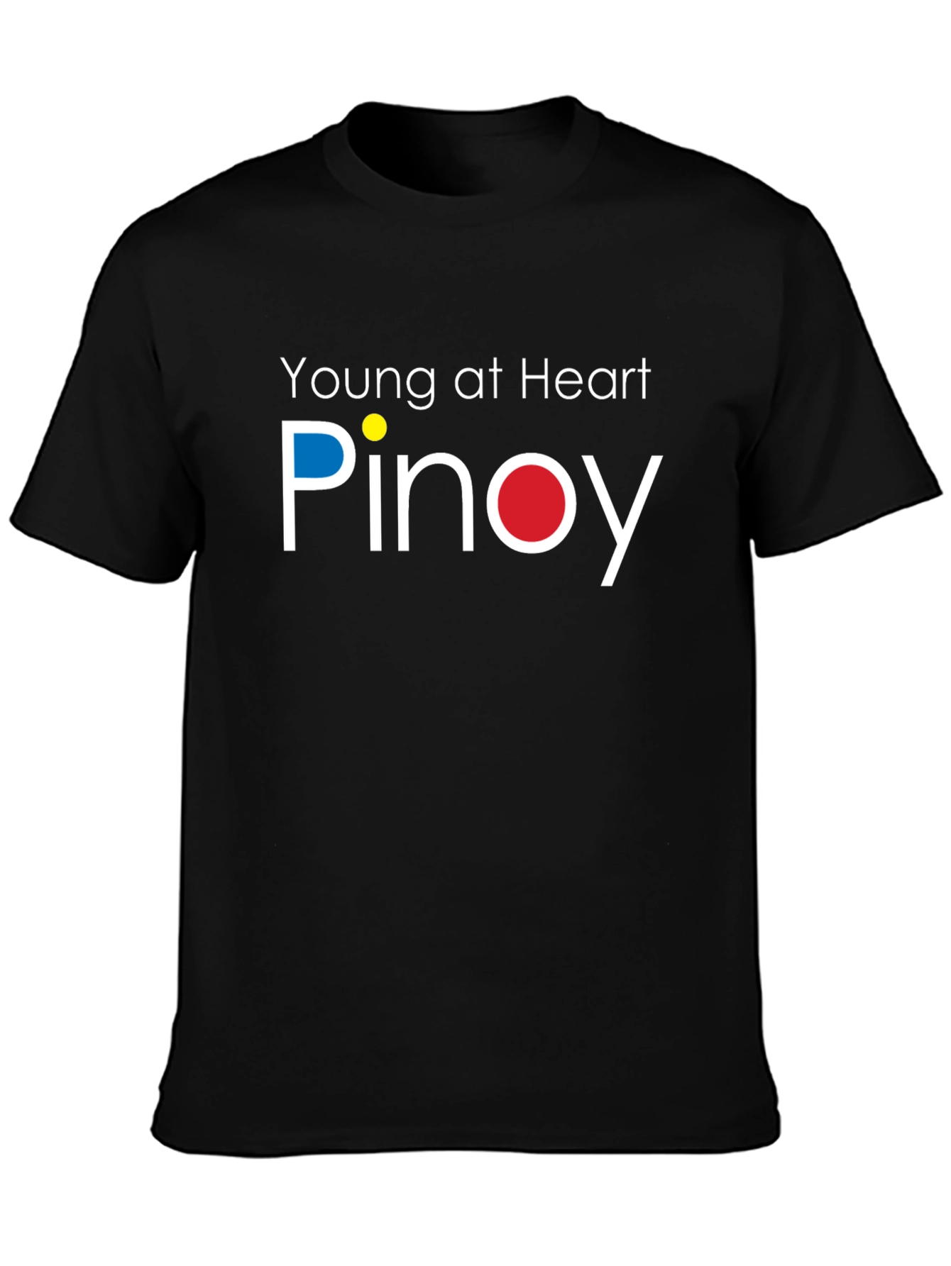 Young at Heart Pinoy Black Tee