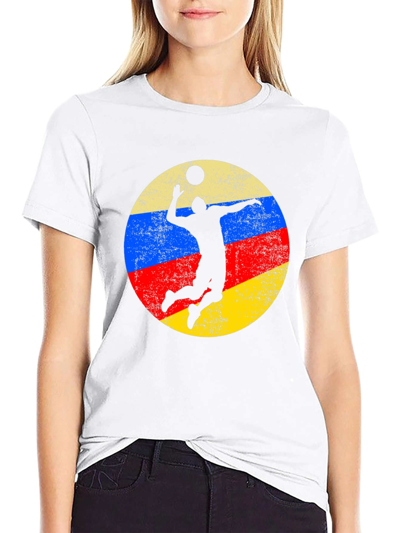 Volleyball Player Silhouette T-Shirt
