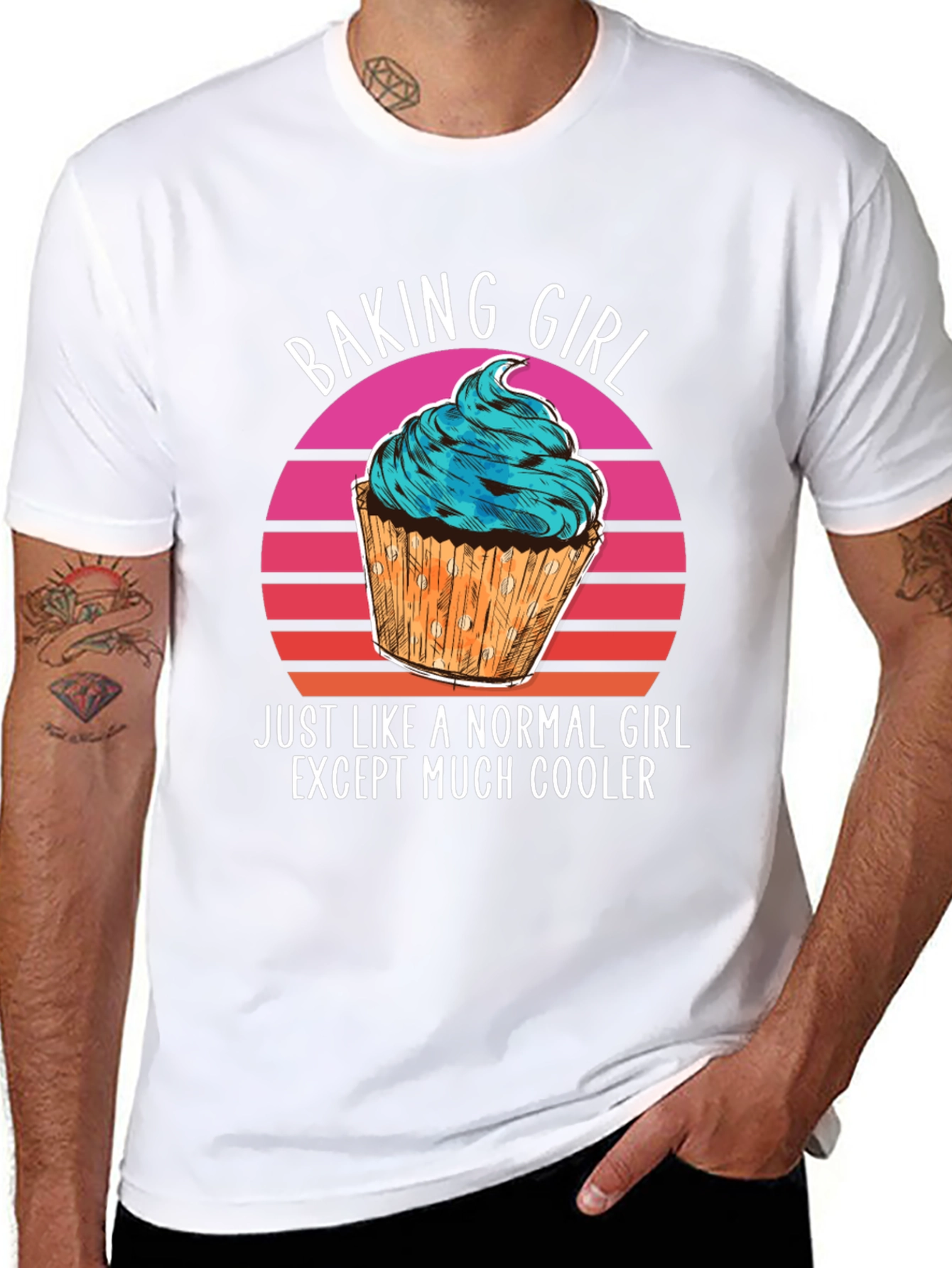Baking Girl T-Shirt - Cool Cupcake Design