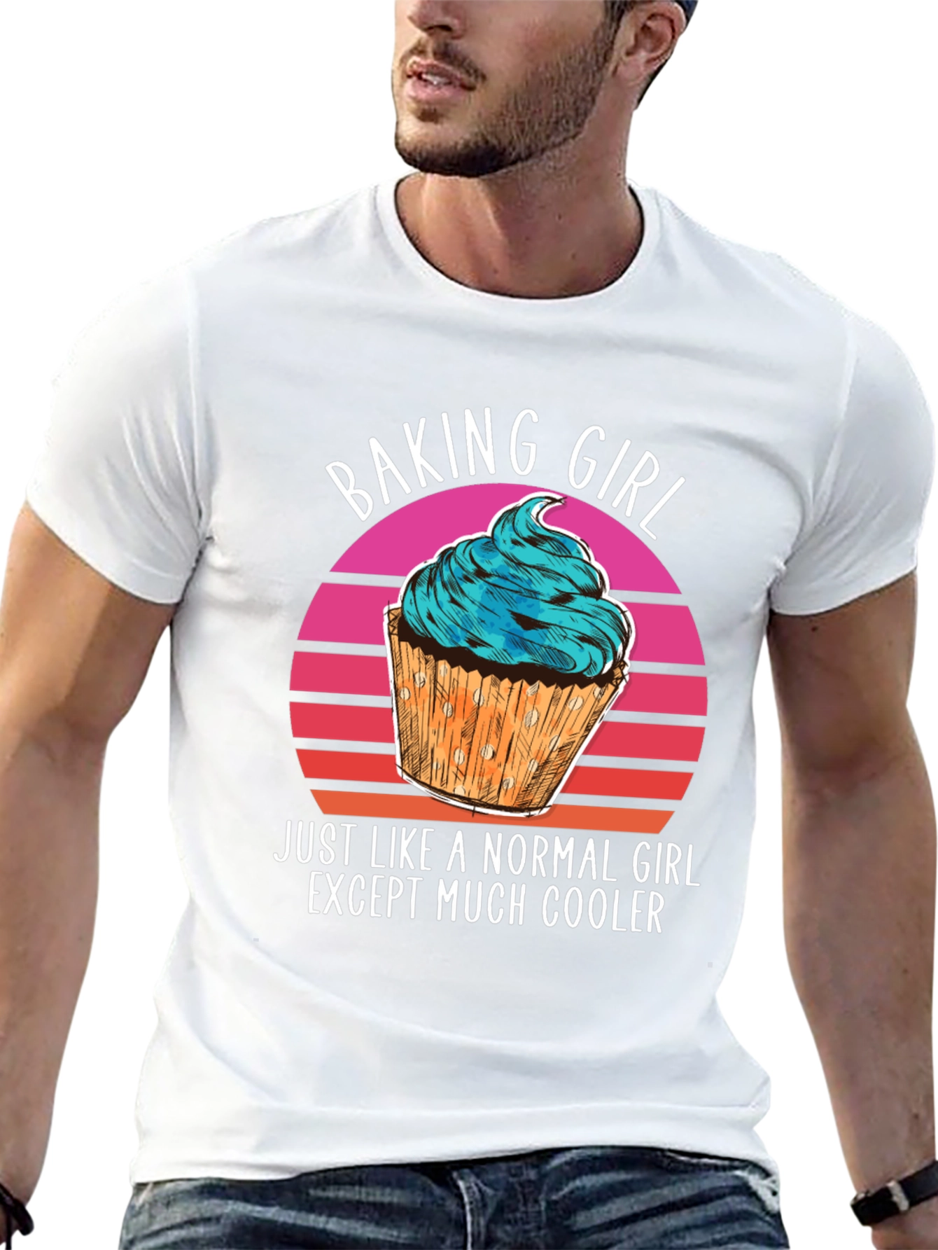 Baking Girl T-Shirt - Cool Cupcake Design