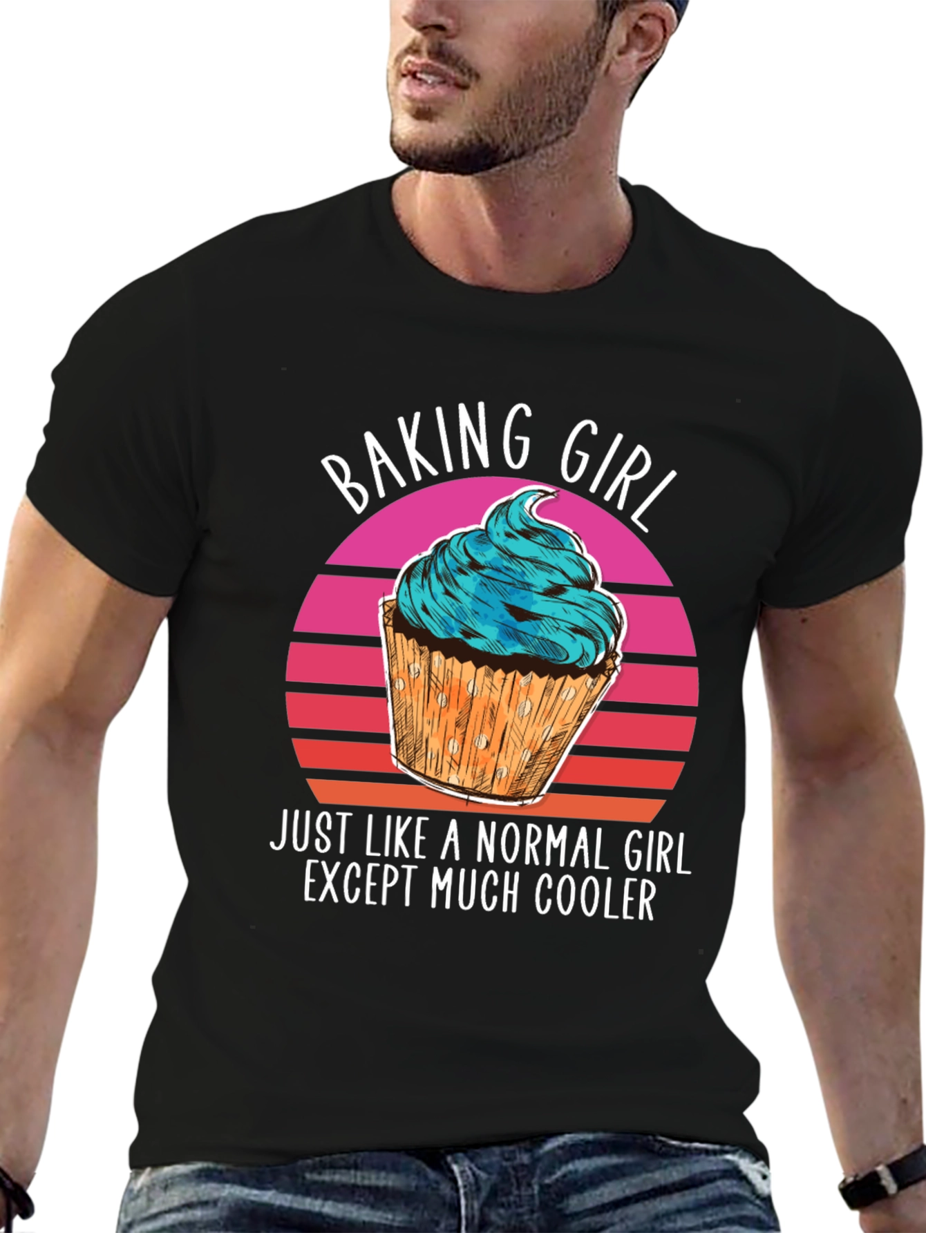 Baking Girl T-Shirt - Cool Cupcake Design