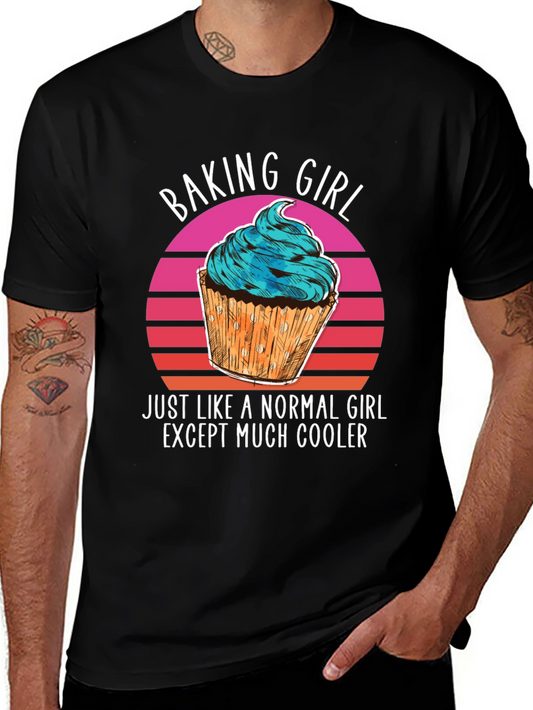 Baking Girl T-Shirt - Cool Cupcake Design
