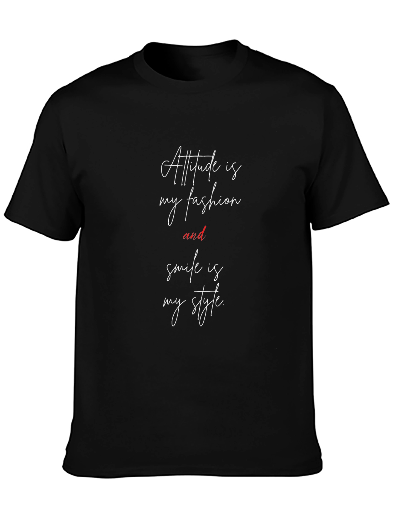 Attitude Fashion Tee - Stylish Graphic Print Comfort