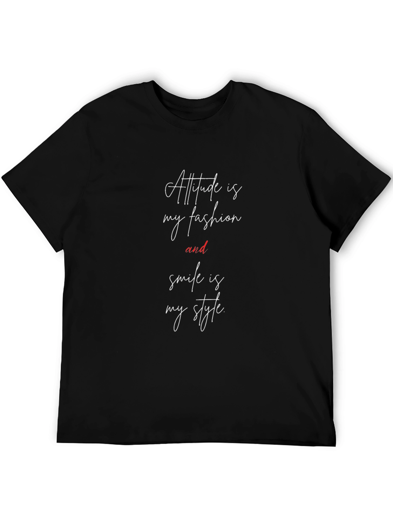 Attitude Fashion Tee - Stylish Graphic Print Comfort