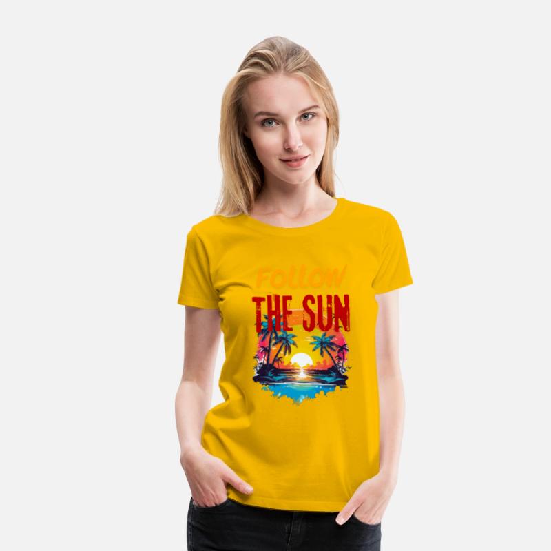 Holiday Shirt, Follow the sun, sea, ocean, beach