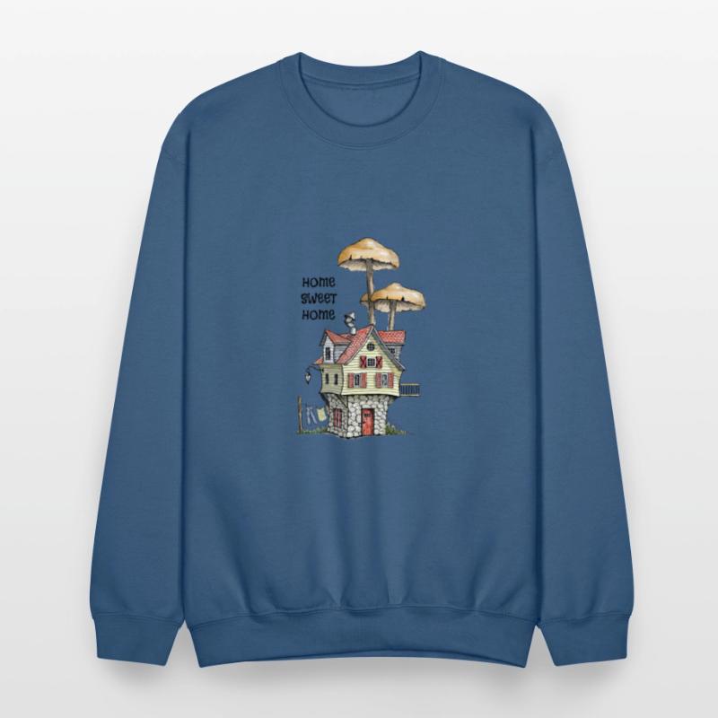 Home Sweet Home Wonky Fantasy House and Mushrooms