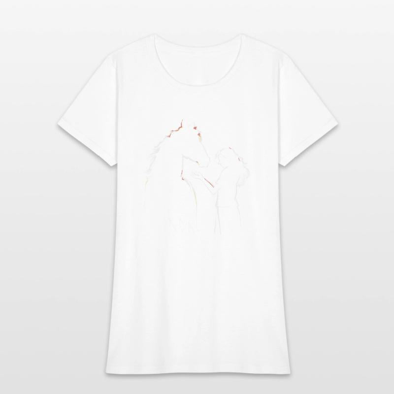 Horse girl silhouette