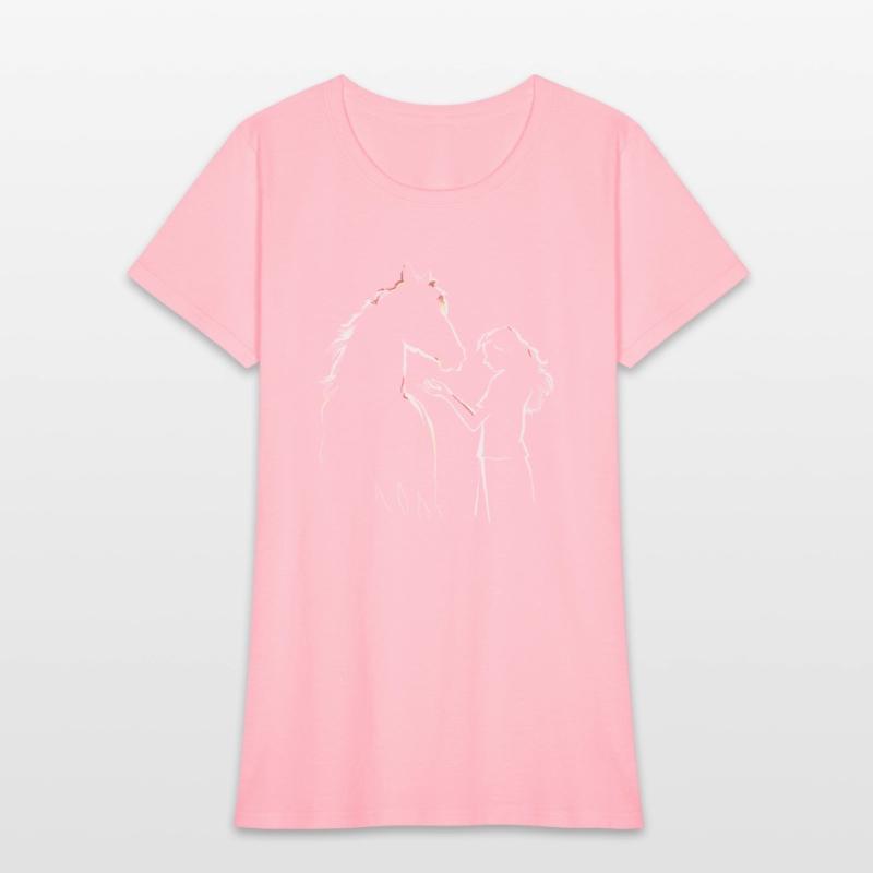 Horse girl silhouette