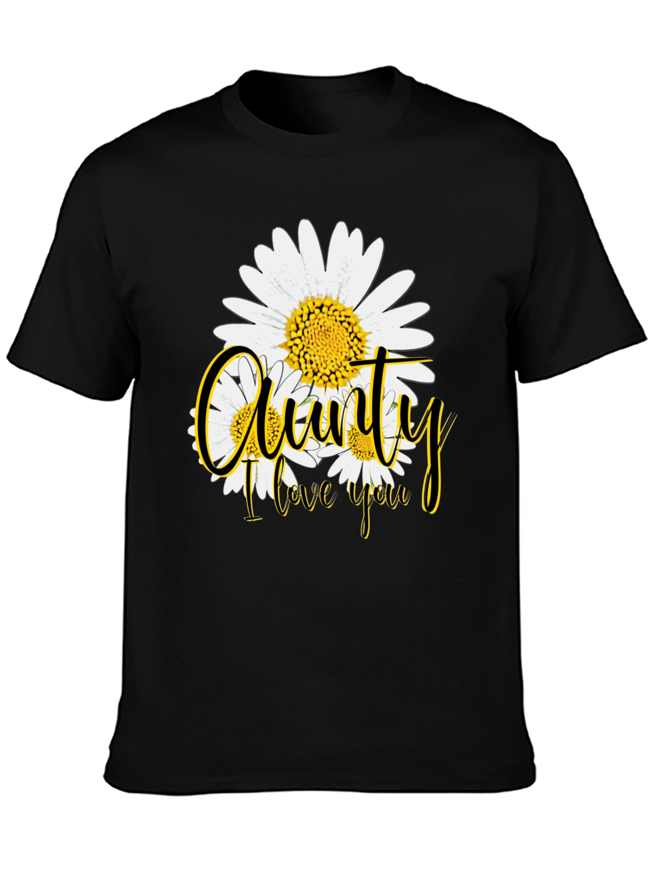 Aunty I Love You Floral Graphic T-Shirt