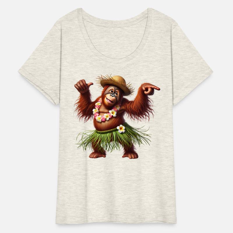 Hula Orangutan: Fun Tropical Dancer