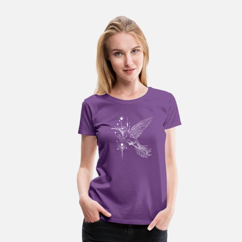 Hummingbird Abstract Line Art
