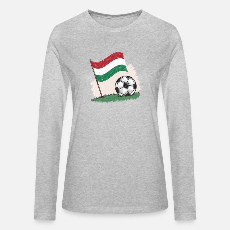 Hungary flag and crayon-style soccer ball