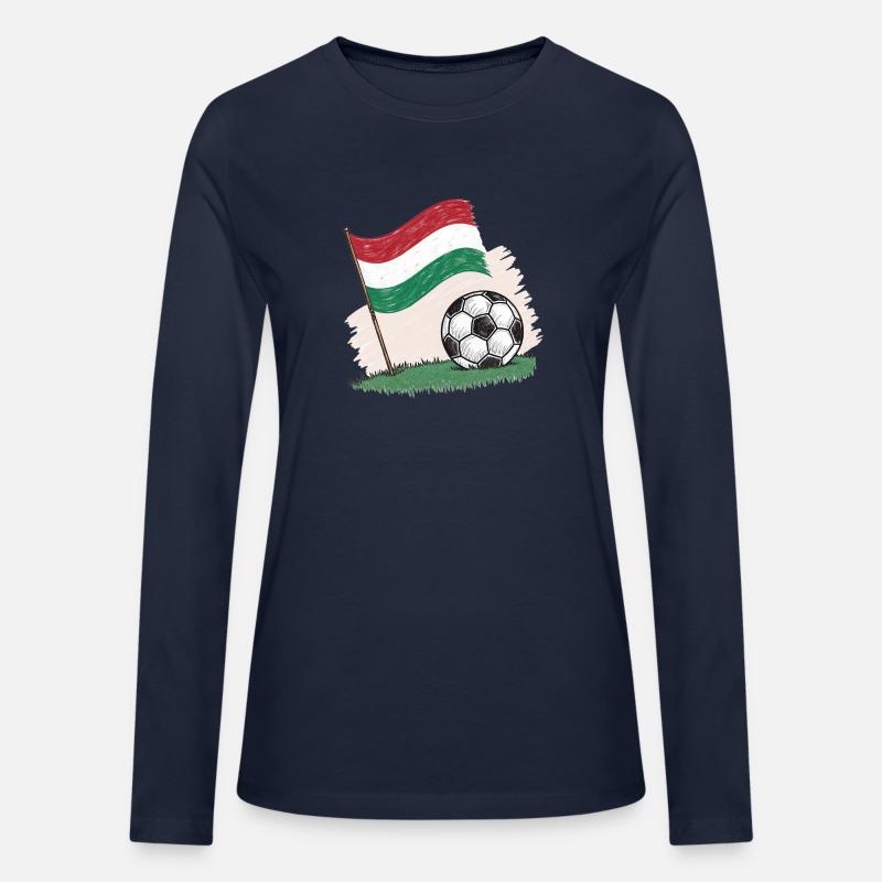 Hungary flag and crayon-style soccer ball