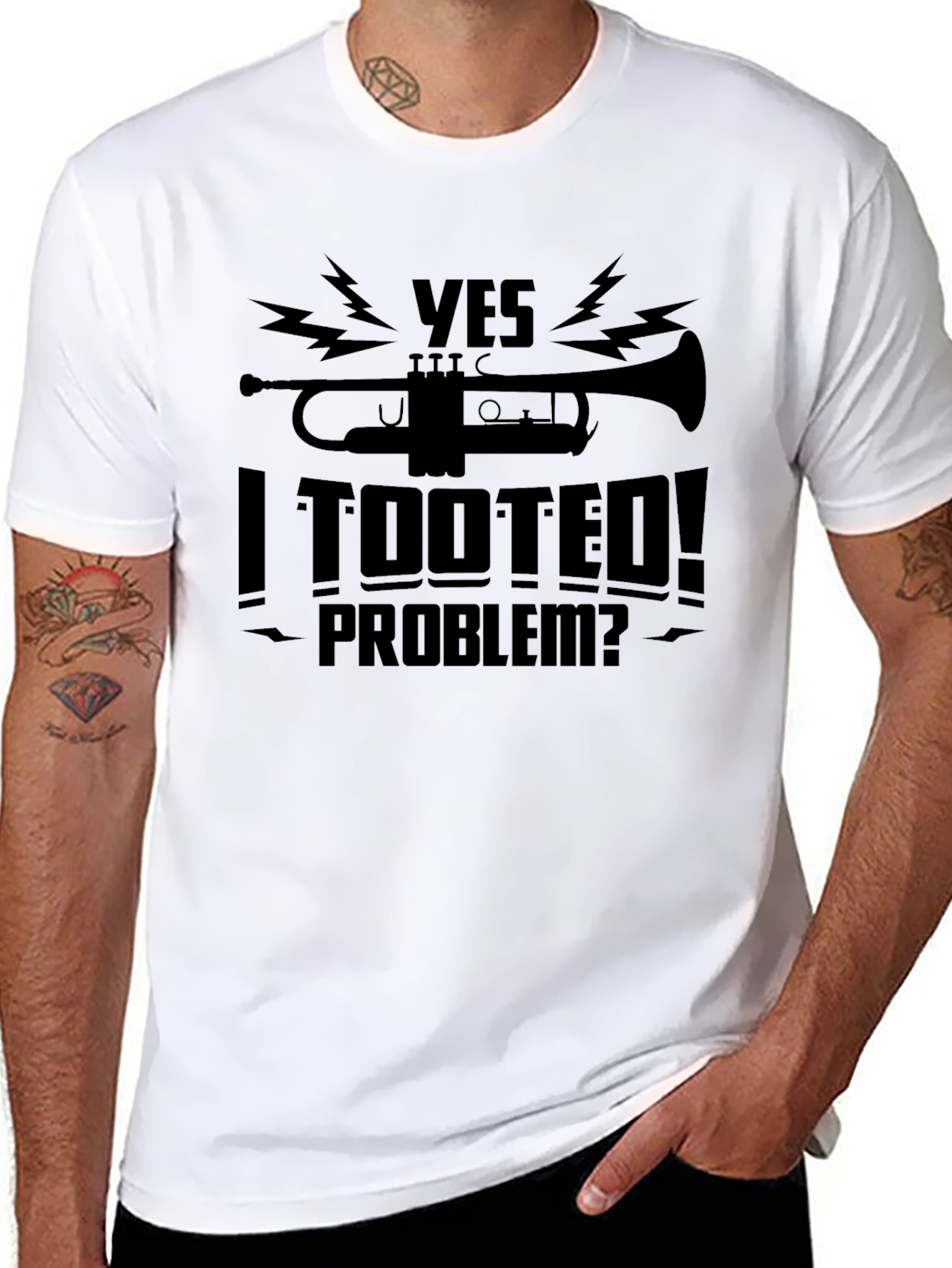 Yes I Tooted! Graphic T-Shirt - Funny Musician Tee