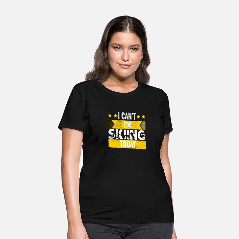 I Can't I'm Skiing Today Tee gift for snowboarders