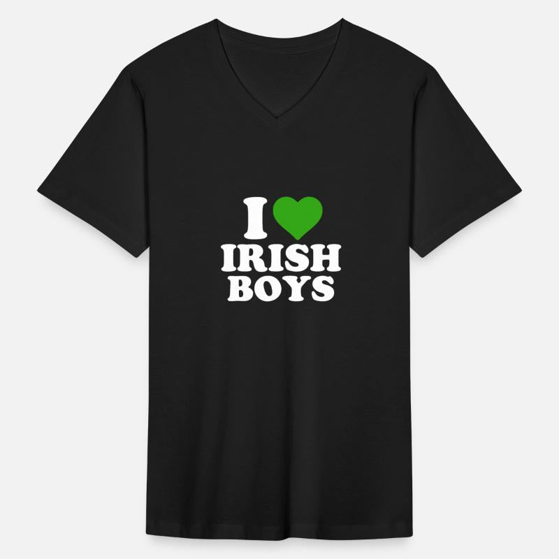 I Love Irish Boys Funny St Patrick's Day Heart Sha