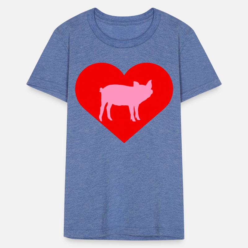 I Love Pigs pig heart piggy piglet silhouette