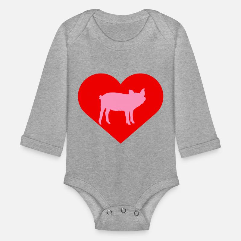 I Love Pigs pig heart piggy piglet silhouette