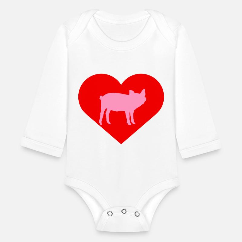 I Love Pigs pig heart piggy piglet silhouette