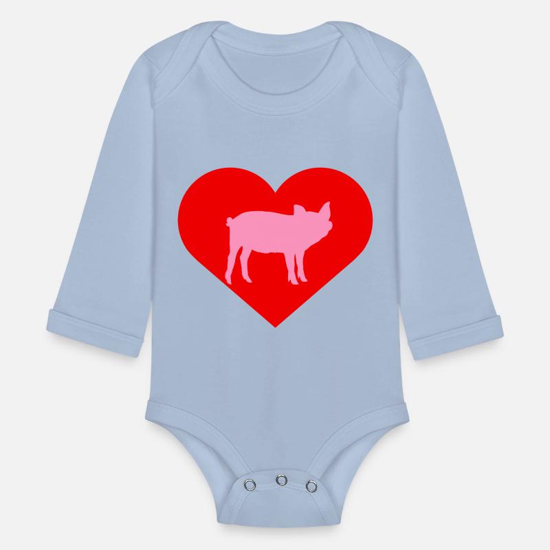 I Love Pigs pig heart piggy piglet silhouette