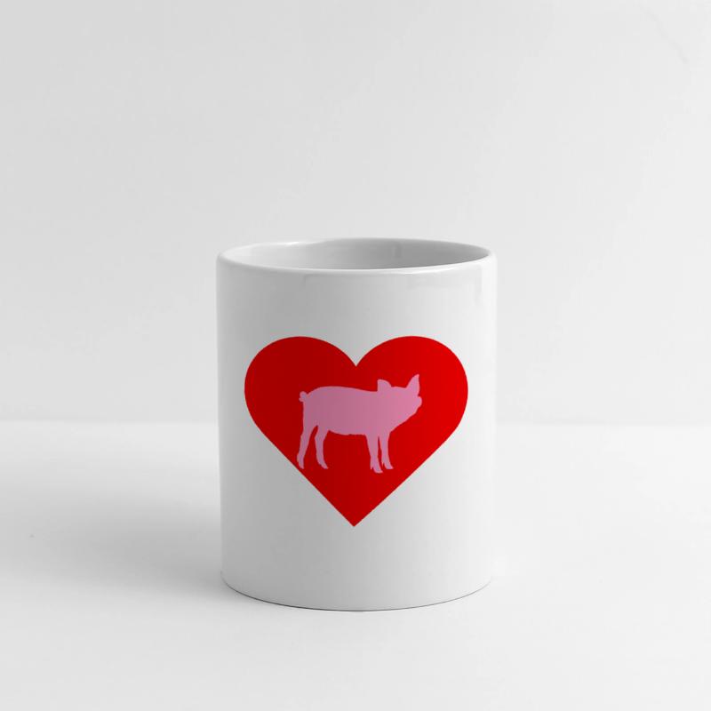 I Love Pigs pig heart piggy piglet silhouette