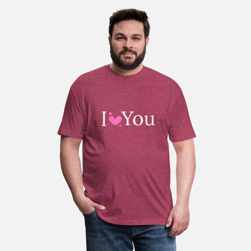 I love you tshirts design for women 100% cotton