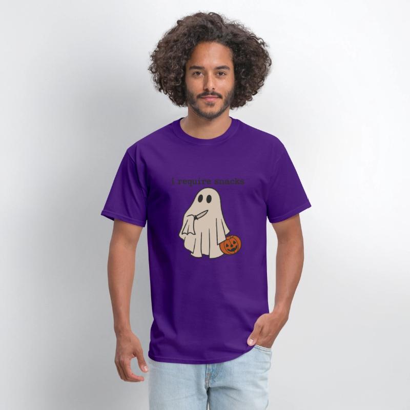 I Require Snacks Funny Halloween Ghost Meme