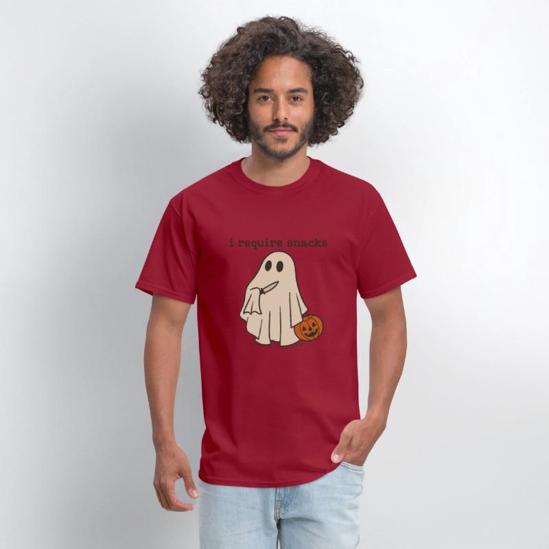 I Require Snacks Funny Halloween Ghost Meme