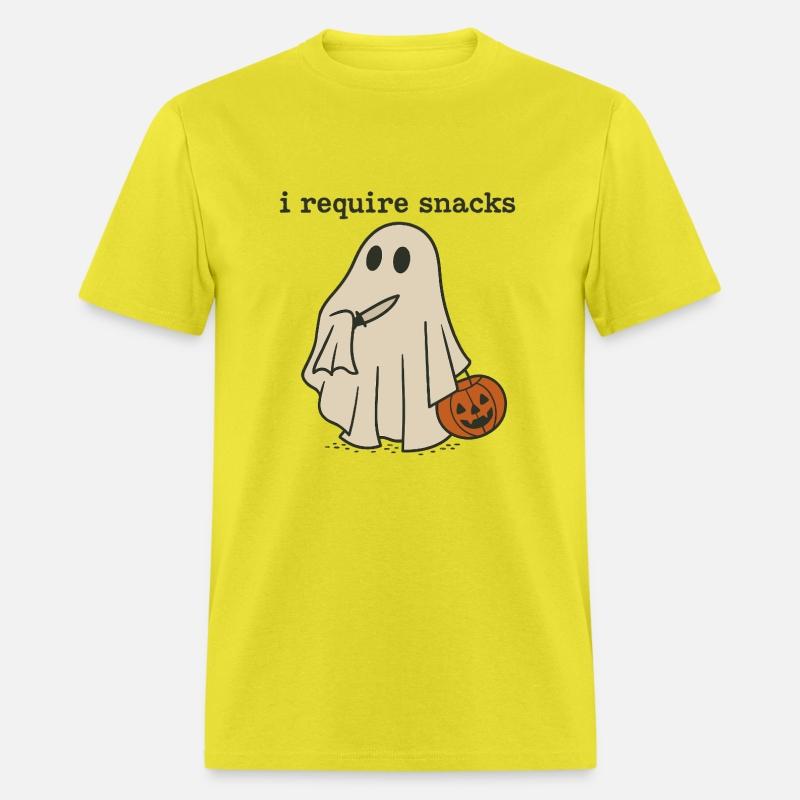 I Require Snacks Funny Halloween Ghost Meme