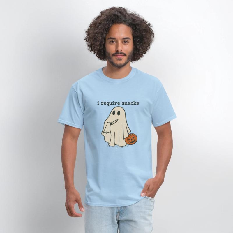I Require Snacks Funny Halloween Ghost Meme