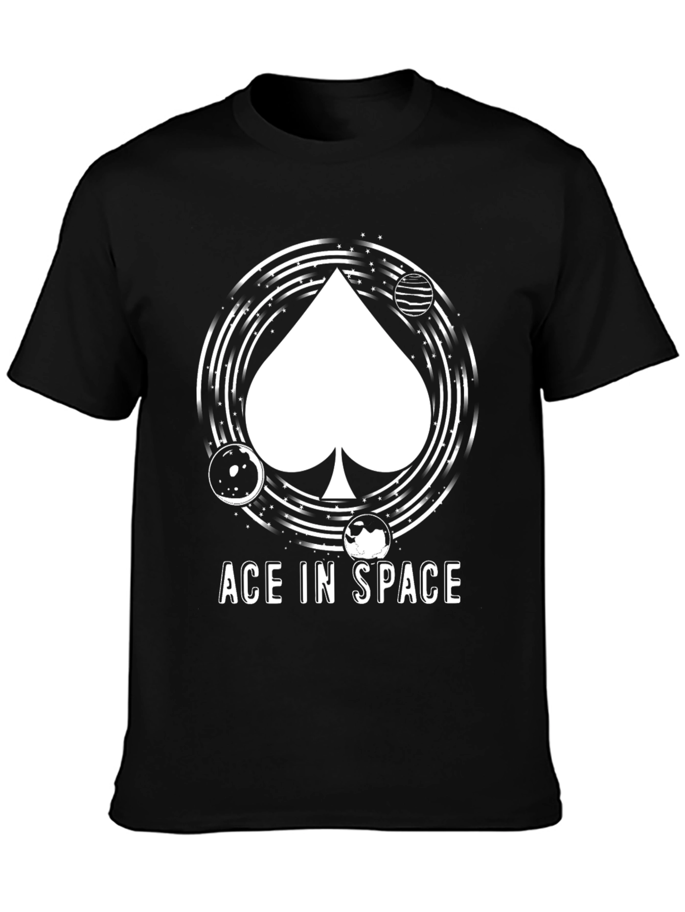 Ace In Space Black Graphic Tee