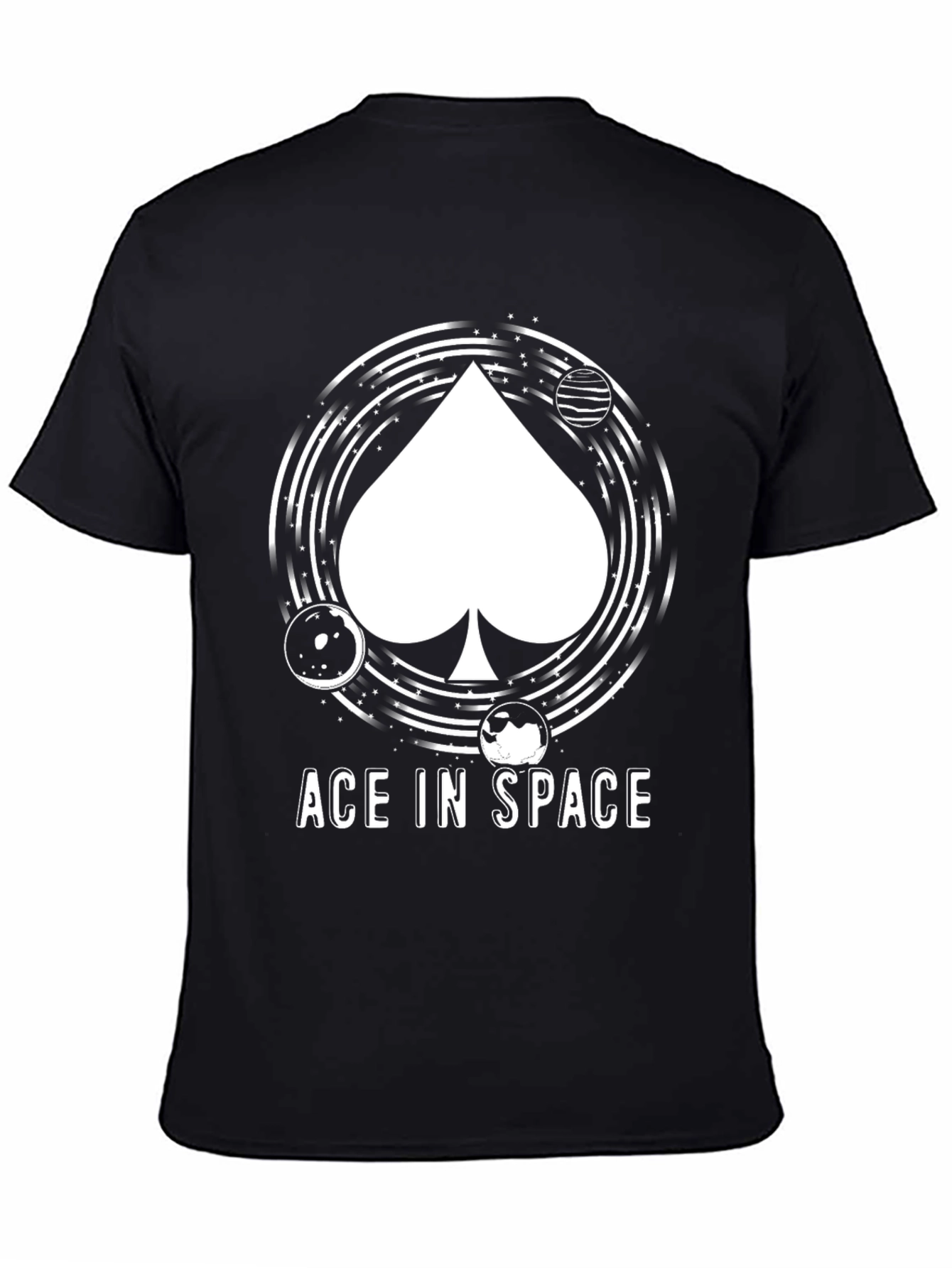 Ace In Space Black Graphic Tee