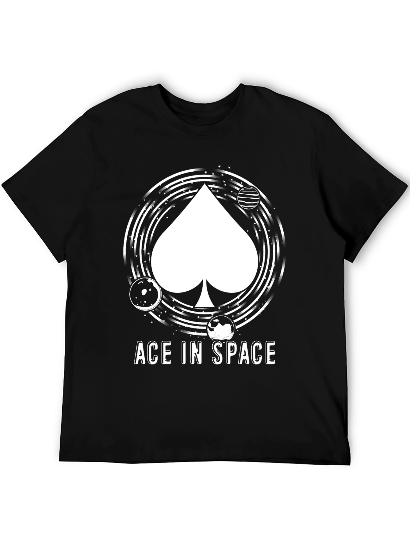 Ace In Space Black Graphic Tee