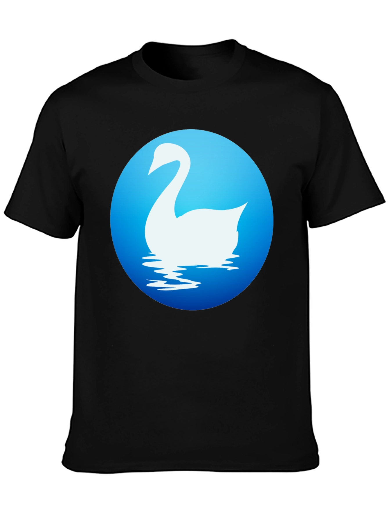 Swan Graphic Tee - Elegant Bird Design Shirt