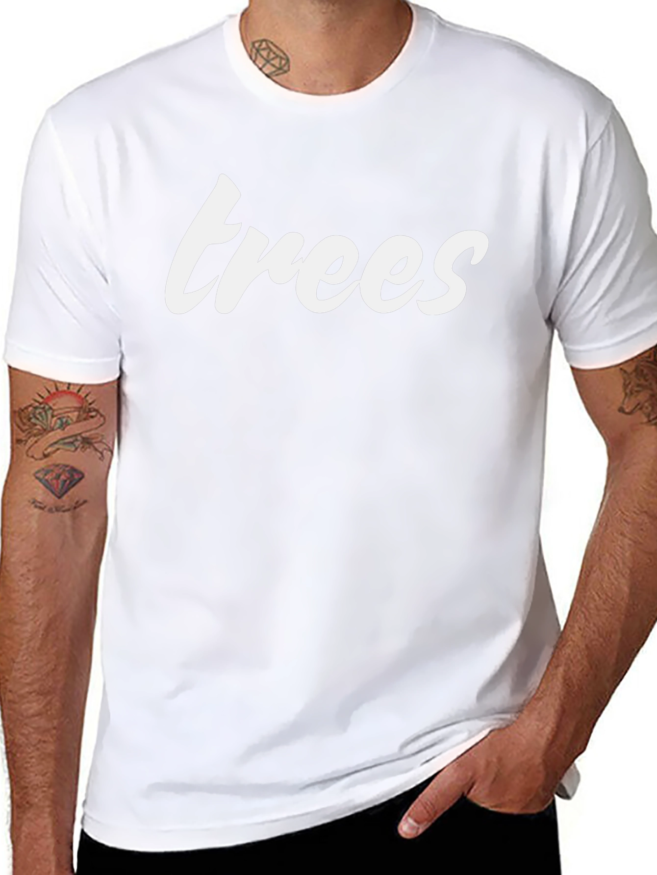Trees Graphic T-Shirt - Black