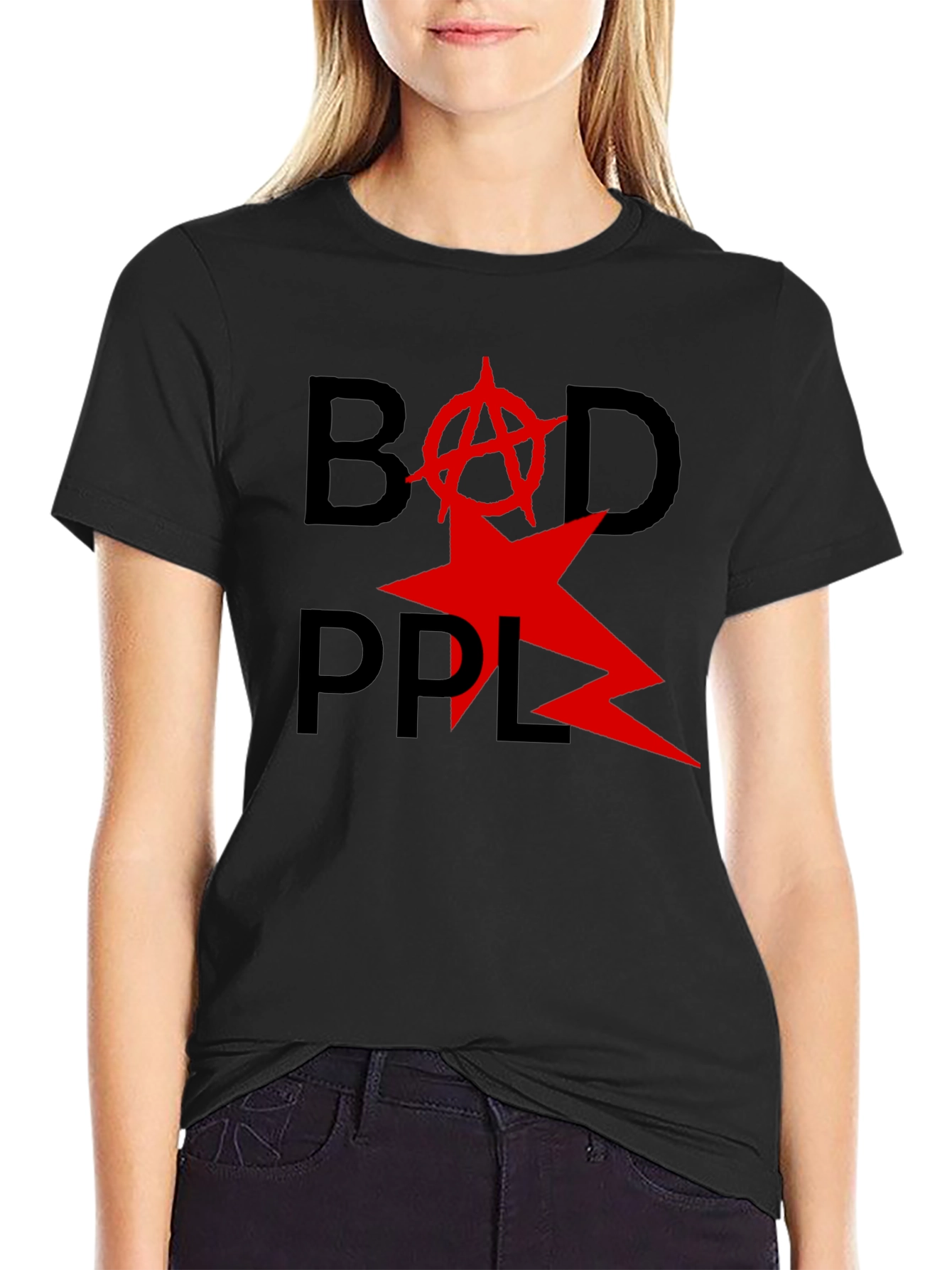 Bad PPL T-Shirt - Anarchy Star Design