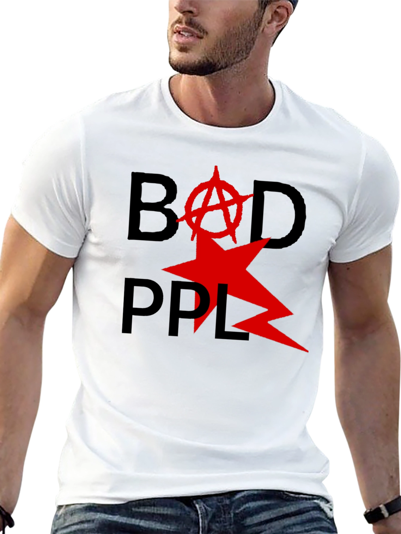 Bad PPL T-Shirt - Anarchy Star Design