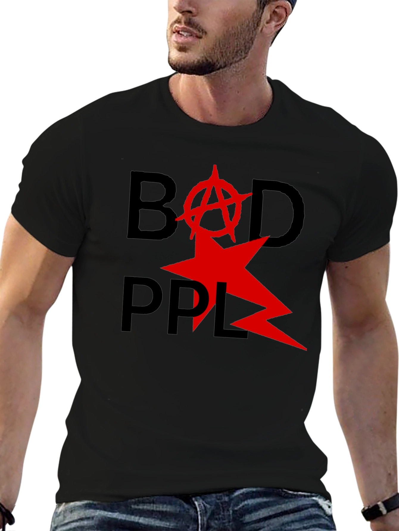 Bad PPL T-Shirt - Anarchy Star Design